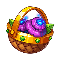 Gold Mushroom Basket